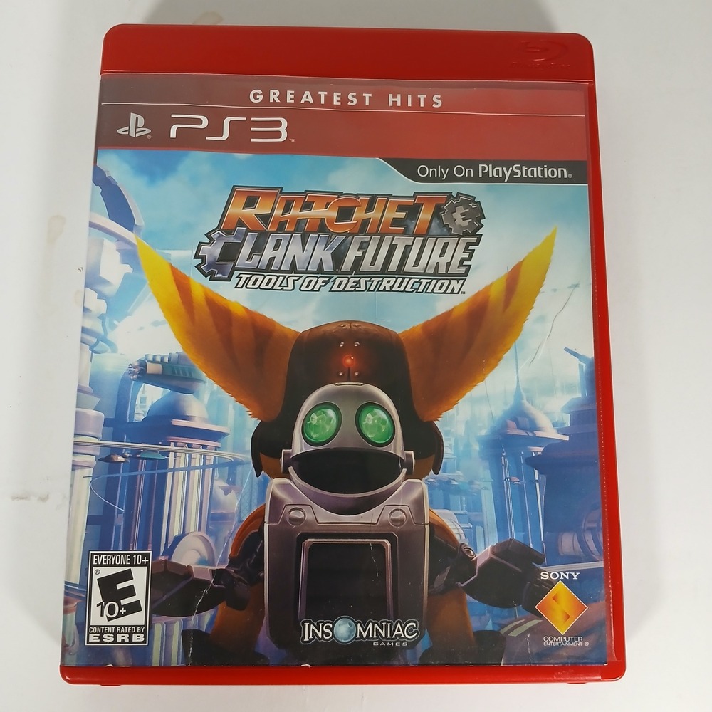 Sony Ratchet & Clank Future Tools of Destruction PS3 Red Greatest Hits Complete